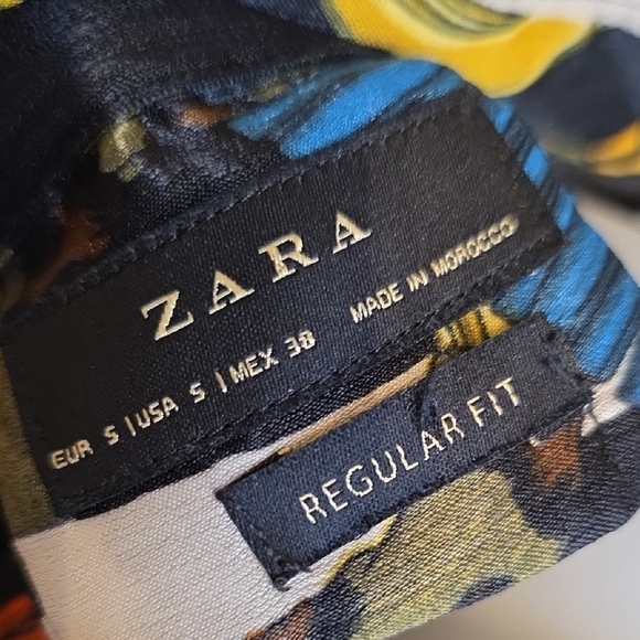 Zara Multicolor Abstract Print Shirt - Picture 7 of 10